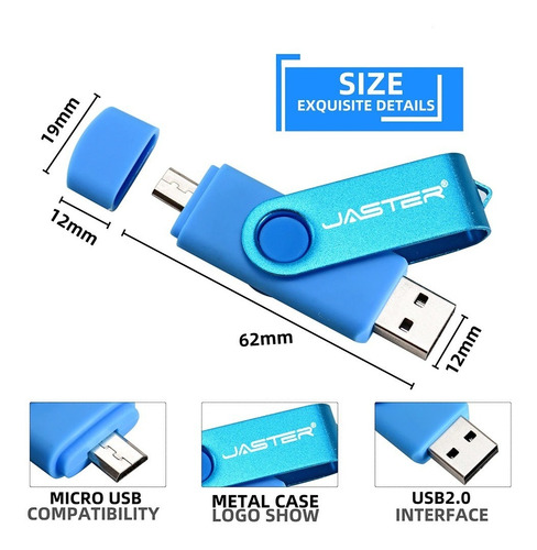 Usb De Alta Velocidad, Pendrive Otg De 64gb 3en1 Para Pc/mac