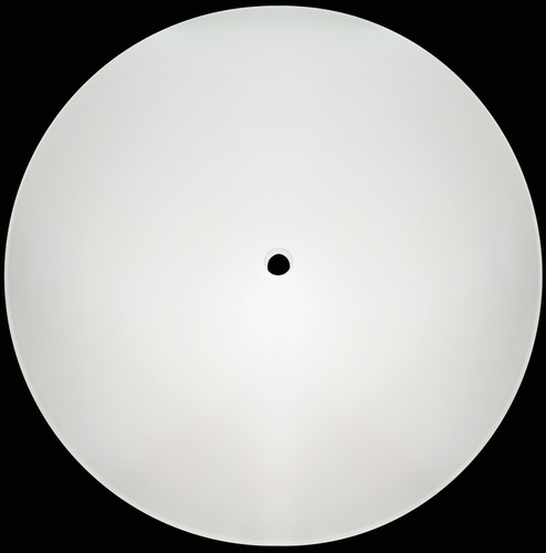 Vidro Curvo Tipo Bacia 30cm P/ Plafons C/ Furo Central 10mm