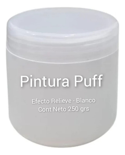 Pintura Relieve Puff Blanco X 250 Grs - Tela