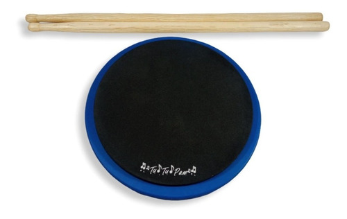 Pad Practicador De Batería Mediano 20 Cm (3 Pzas) + Baquetas