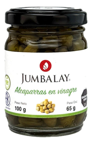 Alcaparras En Vinagre X 100gr Neto Frasco De Vidrio