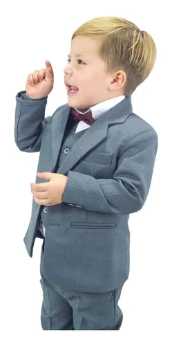 Traje Gris Formal Ni o Fiesta Ceremonia Boda Comuni n