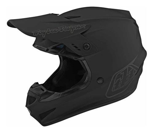 Casco De Motocross Troy Lee Design Gp Molecule Mono Black Xl Color Negro Tamaño Del Casco L