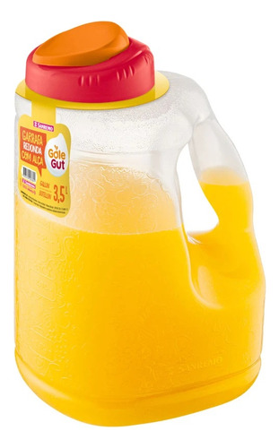 Botella grande de plástico para refrigerador Sanremo, 3.5 litros, para jugo de agua