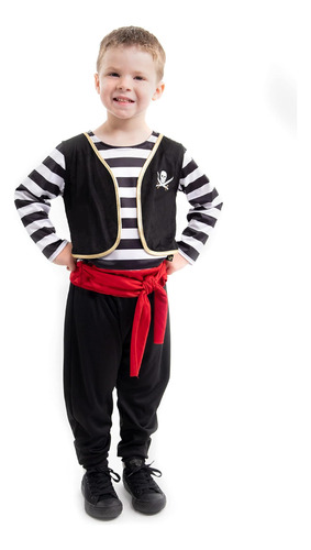Disfraz De Pirata Little Adventures (talla Xxl, 9 A 11 Años)
