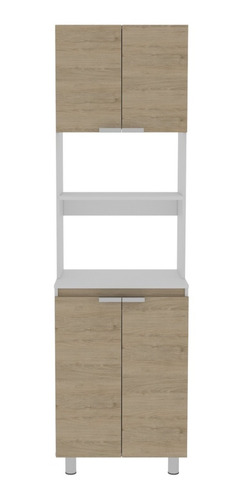Mueble Microondas Fendi - Rovere / Blanco