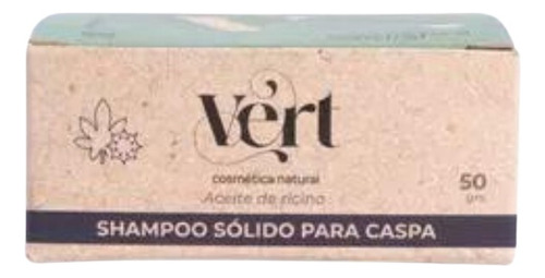 Shampoo Solido Natural Vegano Prevencion De Caspa 50g