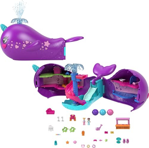 Polly Pocket Sparkle Cove Adventure Dolls &amp; Toy Boat Pla