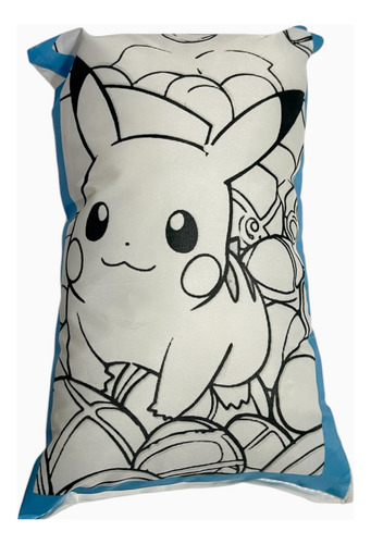 Souvenir Pikachu Para Pintar X 15 Unidades 20 X 14 Cm