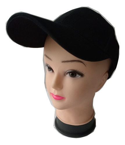 Gorro Jockey Denim Algodón Para Estampar Pack 12 Un T- World Negro Única Lisa