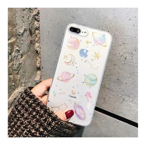 Imagen 7 de 10 de Case Galaxia iPhone Universo Estrellas Mujer Hombre Dama 3d