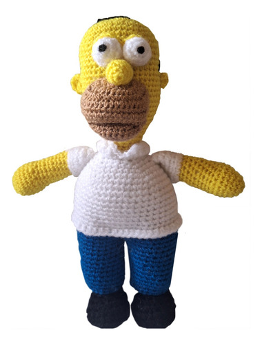 Amigurumi De Homero Simpson De 20 Cm De Alto