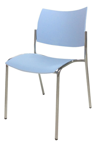 Silla Cromada Estilo Vintage - Desillas Estructura De La Silla Celeste Asiento Celeste