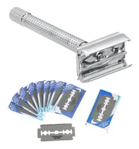 Comprar Rastrillo Mariposa Acero Inox Con 20 Navajas De Afeitar