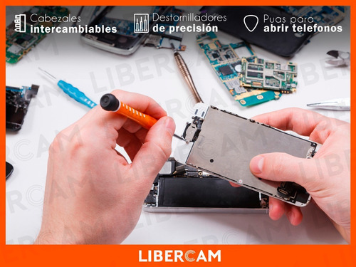 Imagen 8 de 10 de Kit Destornilladores Telefono Celular iPhone Samsung Tablet