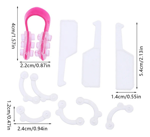 Corrector Nasal Transparente Pack De 10 Unidades