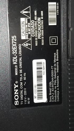 Imagem 3 de 5 de Vendo Pçtv Sony 32 (3d) Com Defeito No Lcd (leia O Anuncio)