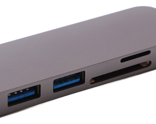 Adaptador Multiport Usb C Carga De 100w Pd Usb 3.0 Admite