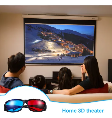 F Gafas Para Ver Películas En 3d, Rojas, 3 Unidades, 5