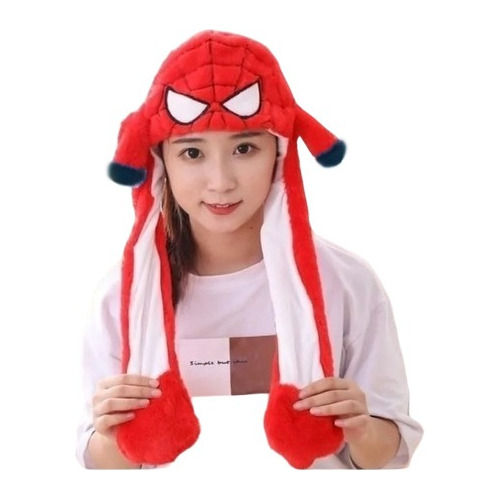 Imagen 4 de 8 de Gorro Peluche Levanta Mueve Orejas Unicornio Animales Tiktok