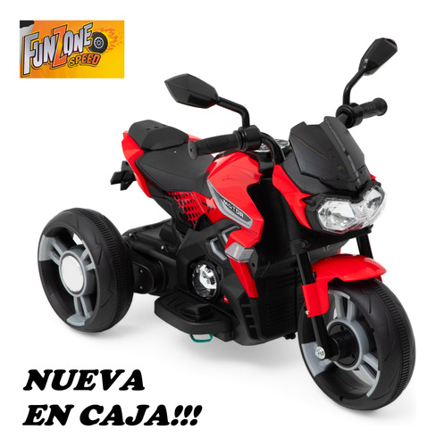 Trimoto Moto Eléctrica 12 V Con Sonidos Y Luces En Caja