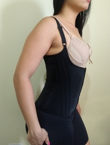 Cinta Modeladora Colete 12 Barbatanas Corselet Redutora Ci16