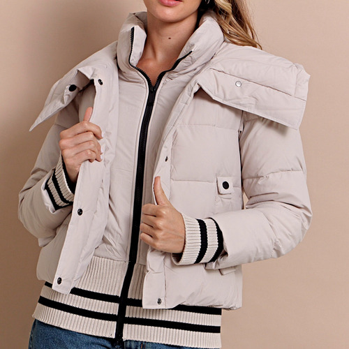 Campera Leket Mujer Con Cuello Otoño/invierno Mara