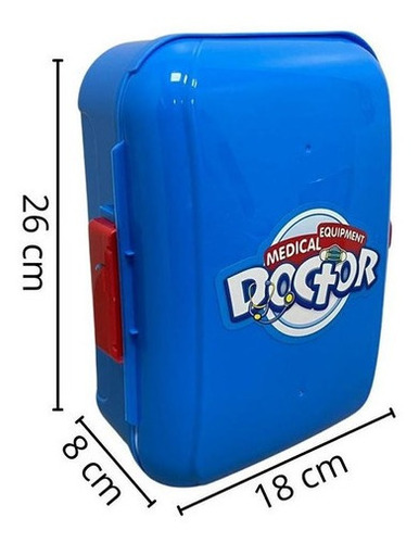 Imagem 8 de 8 de Kit Médico Infantil Maleta Com Acessórios Vira Mochila