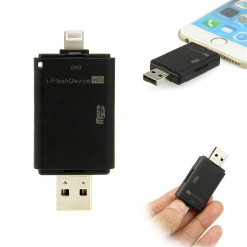 I-flash Drive Micro Sd Tf Lector De Tarjetas Para iPhone 5s 