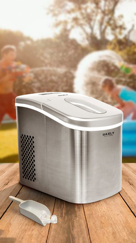 Fabricadora De Hielo Haxly Gelo - Eficiencia Y Estilo Gris