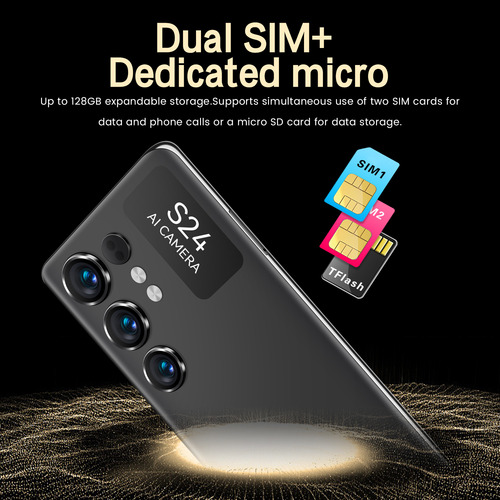 Dual Sim S24 Ultra 2025 El Más Popular Teléfono Celular 5g Es Súper Barato 6.74 Pantalla Grande Desbloquea Android 13 Smartphone 16gb Ram 512gb Rom Violeta
