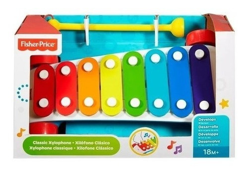 Fisher Price Xilofón Musical Arrastre Clásico Colores