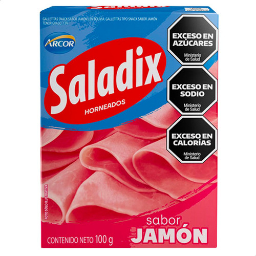 Caja Snack Saladix Jamon Salado Arcor Pack
