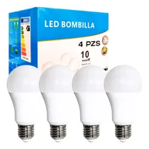Comprar Paquete De 4 Focos Led 10w 127v Luz Blanca Brillante Resistente Blanco Frío Ahorra Energía Luces Led Hogar Gran Iluminación