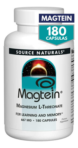 Treonato De Magnesio L-threonate 180 Capsulas Magtein Sueño