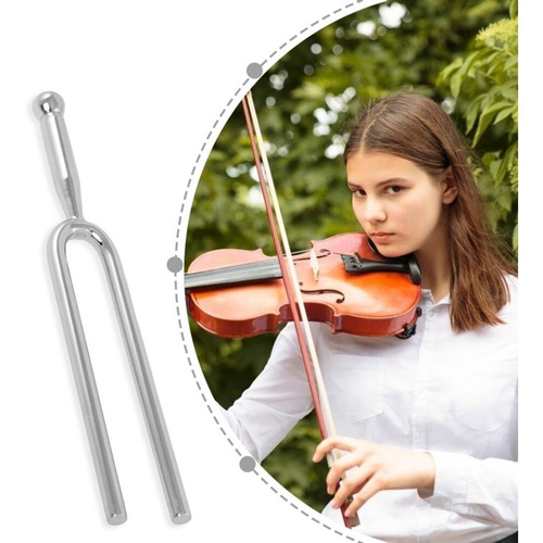 Afinador Diapasão Garfo Lá 440hz Com Flanela E Bolça