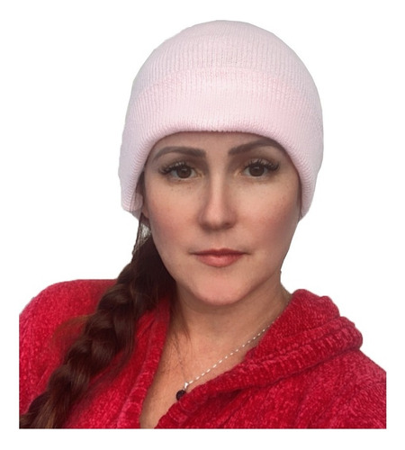 Touca Branca Básica Grossa Gorro De Frio Feminina Masculina 