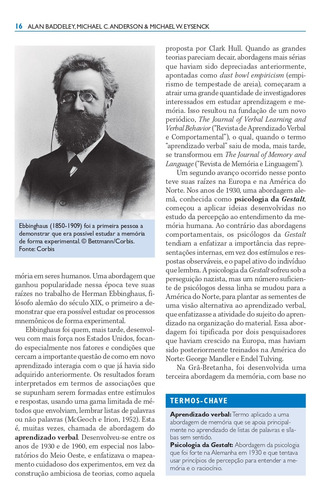 Memória, de Baddeley, Alan. Editorial Artmed Editora Ltda., capa mole em português, 2010