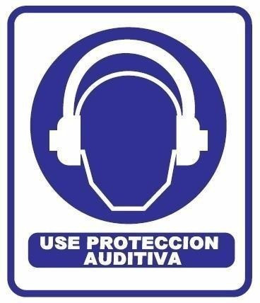 Señal Autoadhesivo Use Proteccion Auditiva, 3 Unds