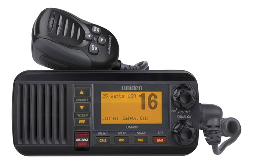 Uniden Um435bk Radio Marina Vhf De Montaje Fijo Avanzada, To