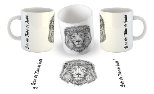 Imagem 1 de 1 de Caneca Personalizada Gospel Evangélica Leão Da Tribo De Judá