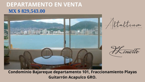 Departamento En Venta En Playa Guitarron Acapulco Guerrero I Vj-di-008