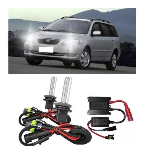 Kit Xenon Corolla Fielder 03/07 Farol Baixo Hb4 (9006) 6000k