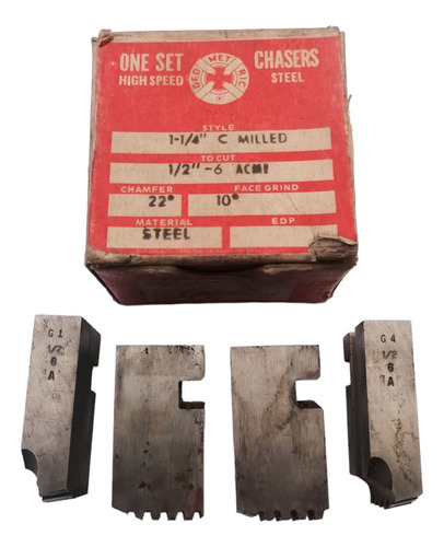 Juego De Peines Para Cabezal Rubometric D6 O G5 1/2-6 Hacme