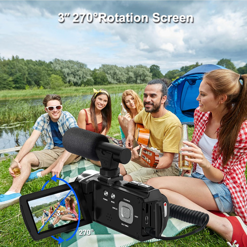 Videocámara Y Videocámara Yeein 4k, 48 Mp, Vlogueo Digital D