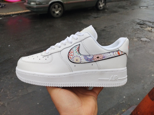 Tenis Air Forcé One Flores Dama