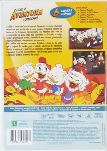 Dvd Ducktales Disney Os Caçadores De Aventuras Lacrado (Usado)