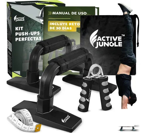 Atletis - Soporte para Push Up Flexiones Negro