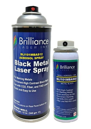 Bli101 - Tinta Laser Negra Aerosol Para Marcado Metal Co2