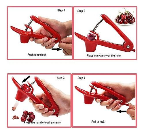 Cherry Pitter, Deshuesadores De Acero Inoxidable Para Aceitu